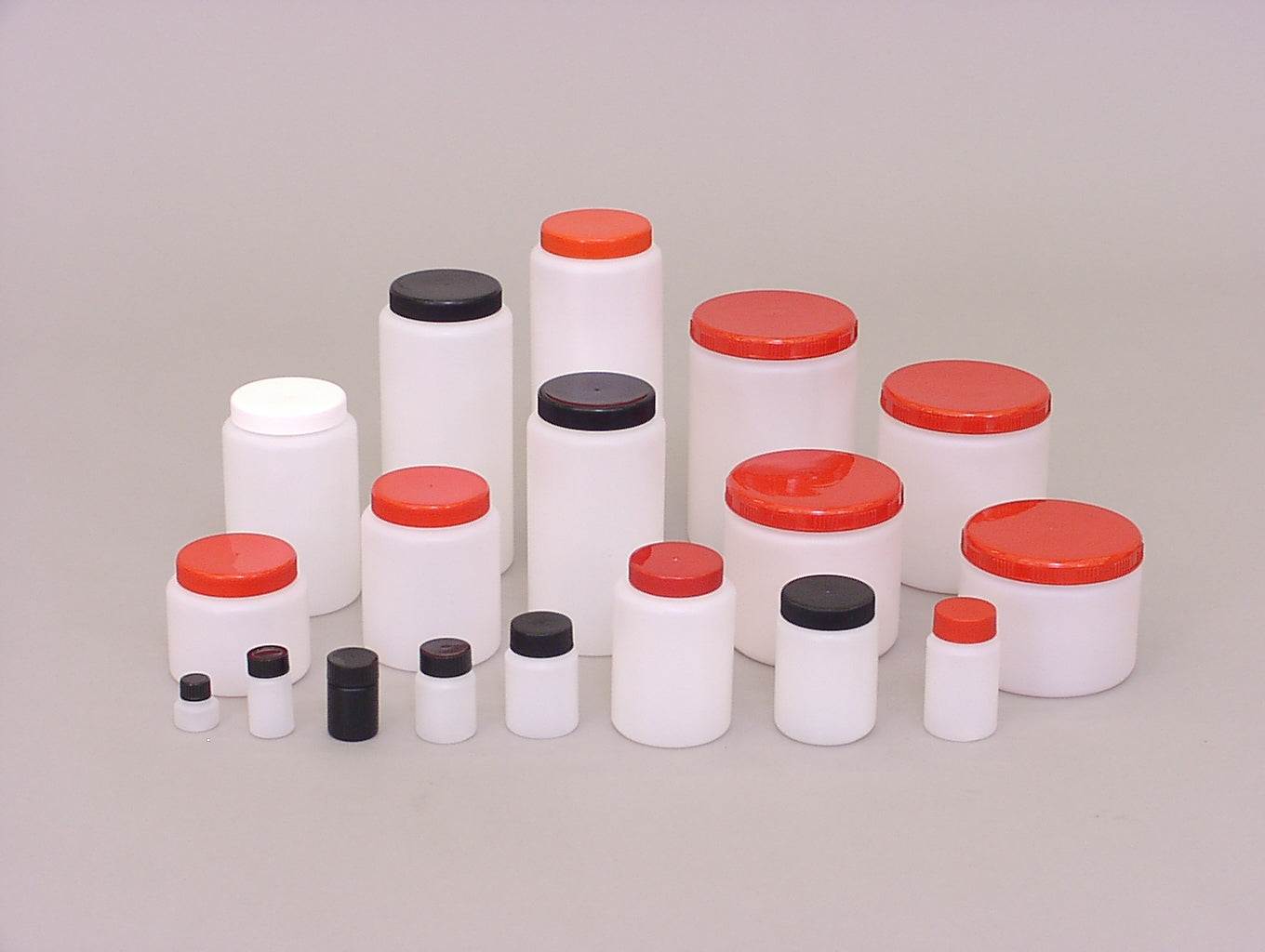 Weithalsrunddose aus HDPE mit Deckel für Staubmessgerät nach Bergerhoff, 1,5 Liter.