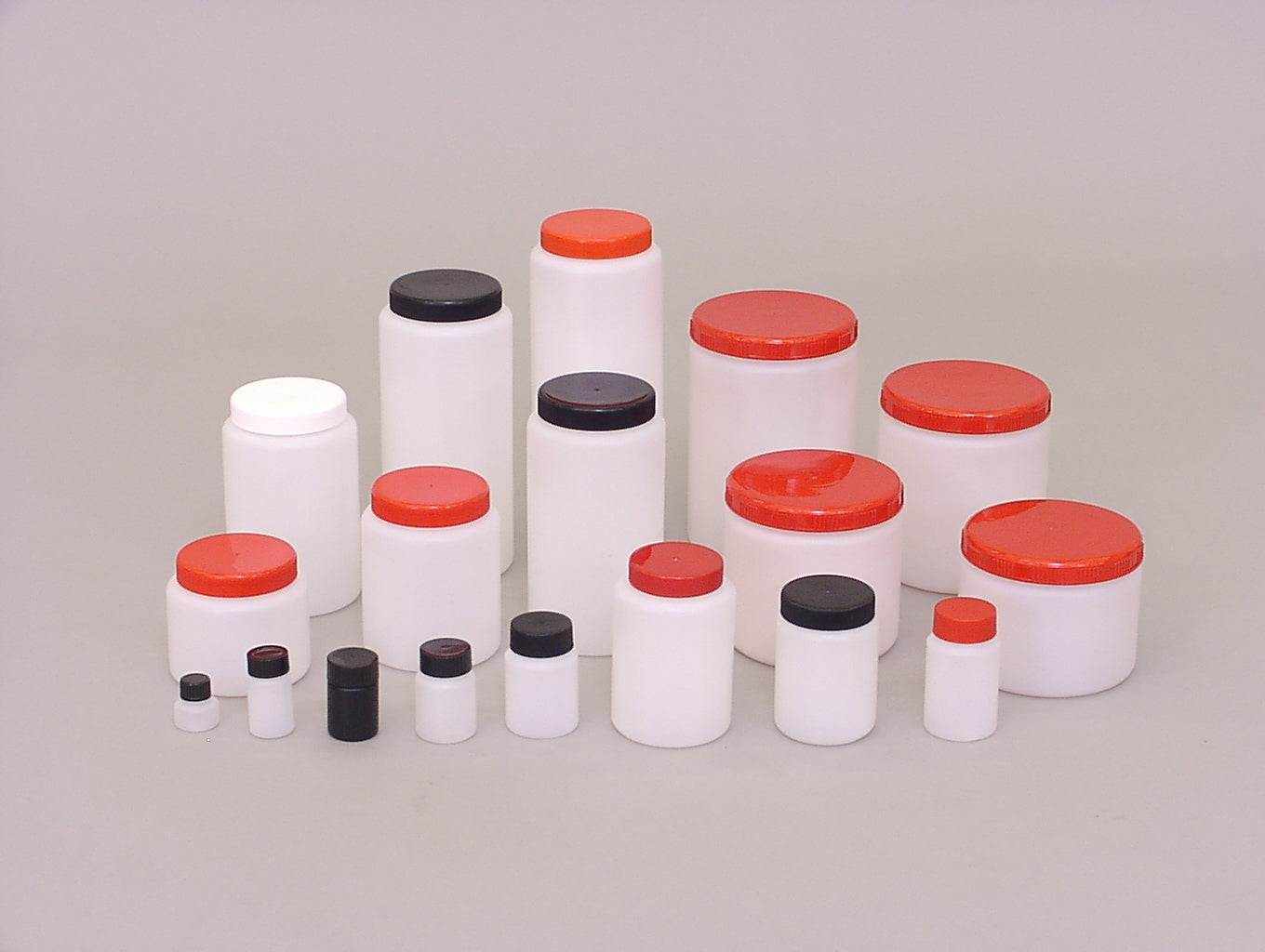 Weithalsrunddose aus HDPE mit Deckel, 1,5 Liter, für Staubmessgerät nach Bergerhoff.
