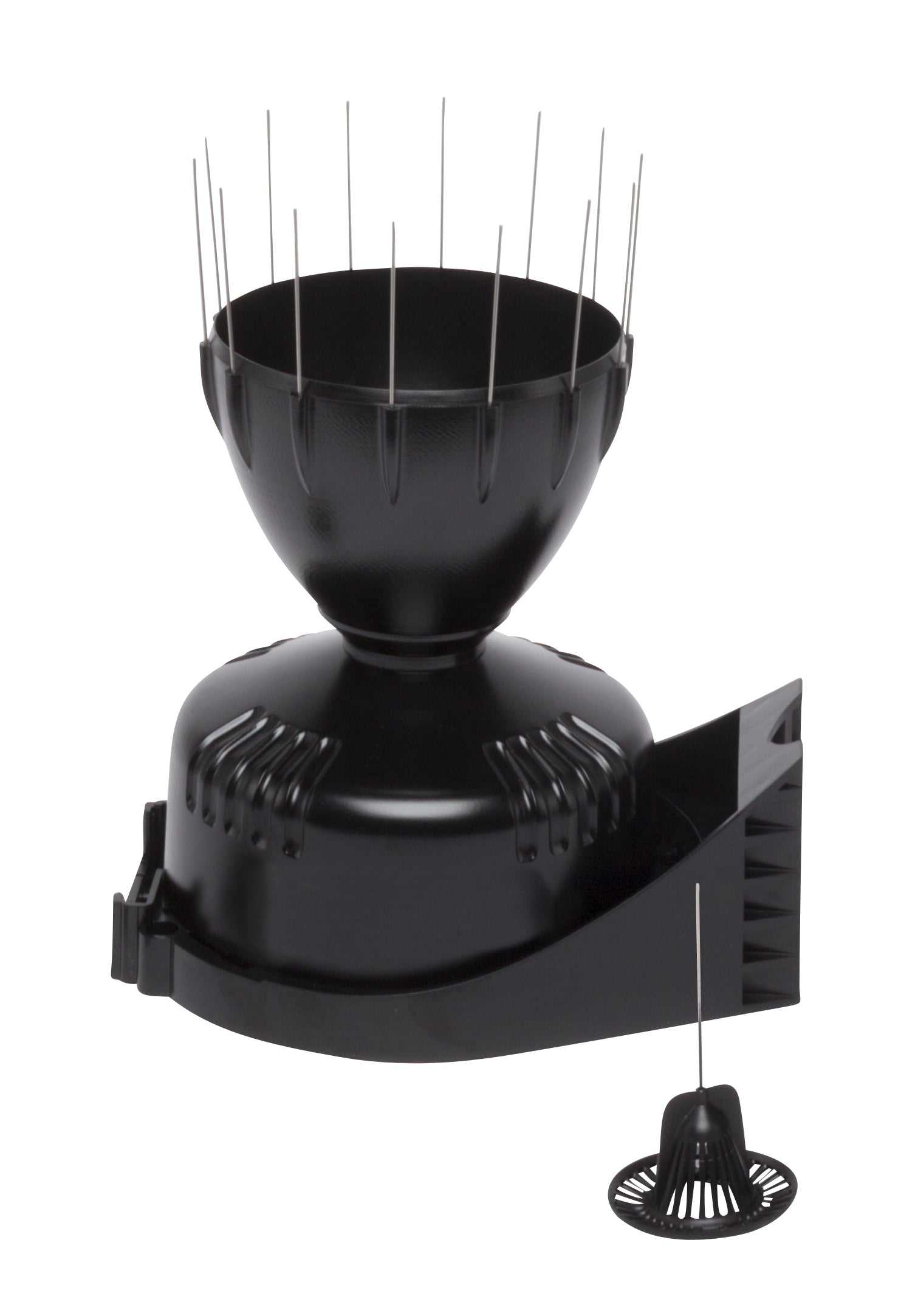 Automatischer Regenmesser Davis Aero-Cone aus UV-beständigem Kunststoff mit aerodynamischem Design.
