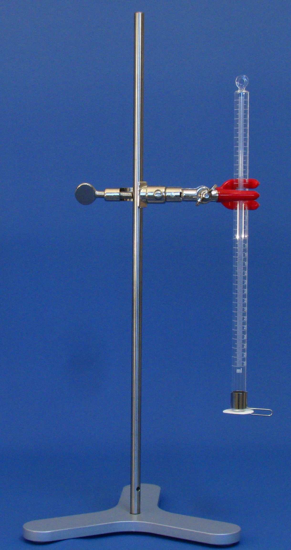 Ersatzverdunstungsmesser nach Piche mit Messrohr und Fliesspapierscheibe, ohne Halter.