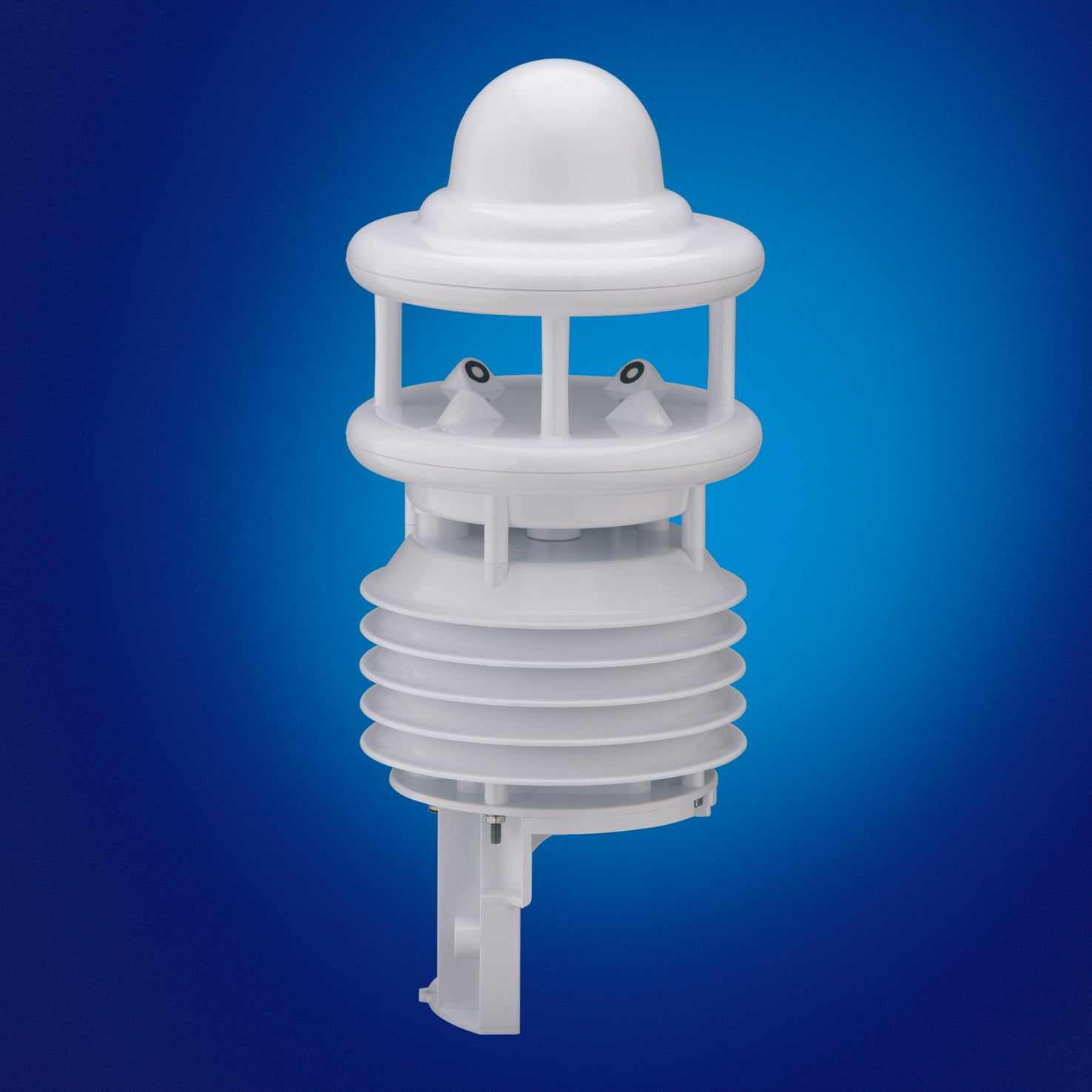 WS600 Wettersensor for measuring temperature, humidity, precipitation, wind, and air pressure.