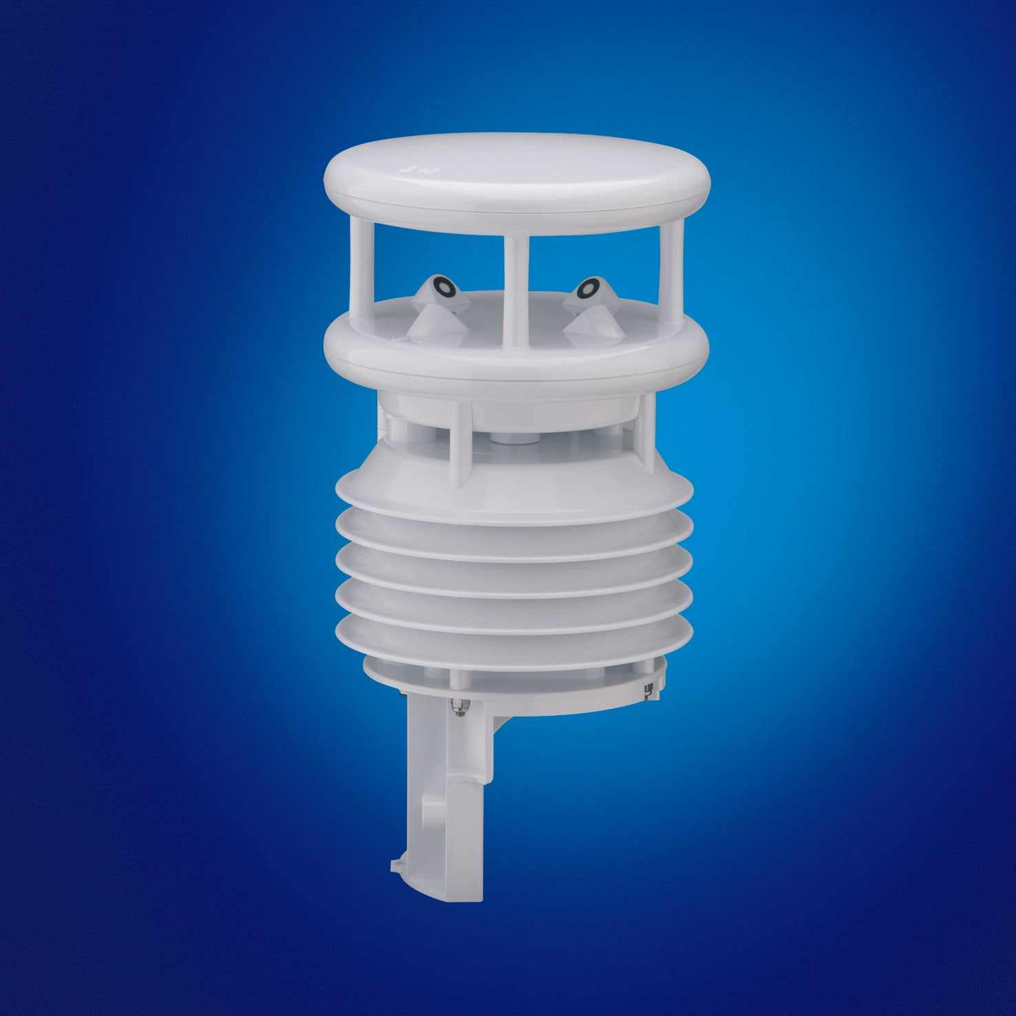 WS500 Wettersensor for temperature, humidity, wind, and pressure measurement.