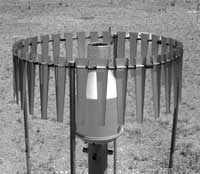 Windschutz nach Alter ICOS with stainless steel lamellas for precipitation measurement.