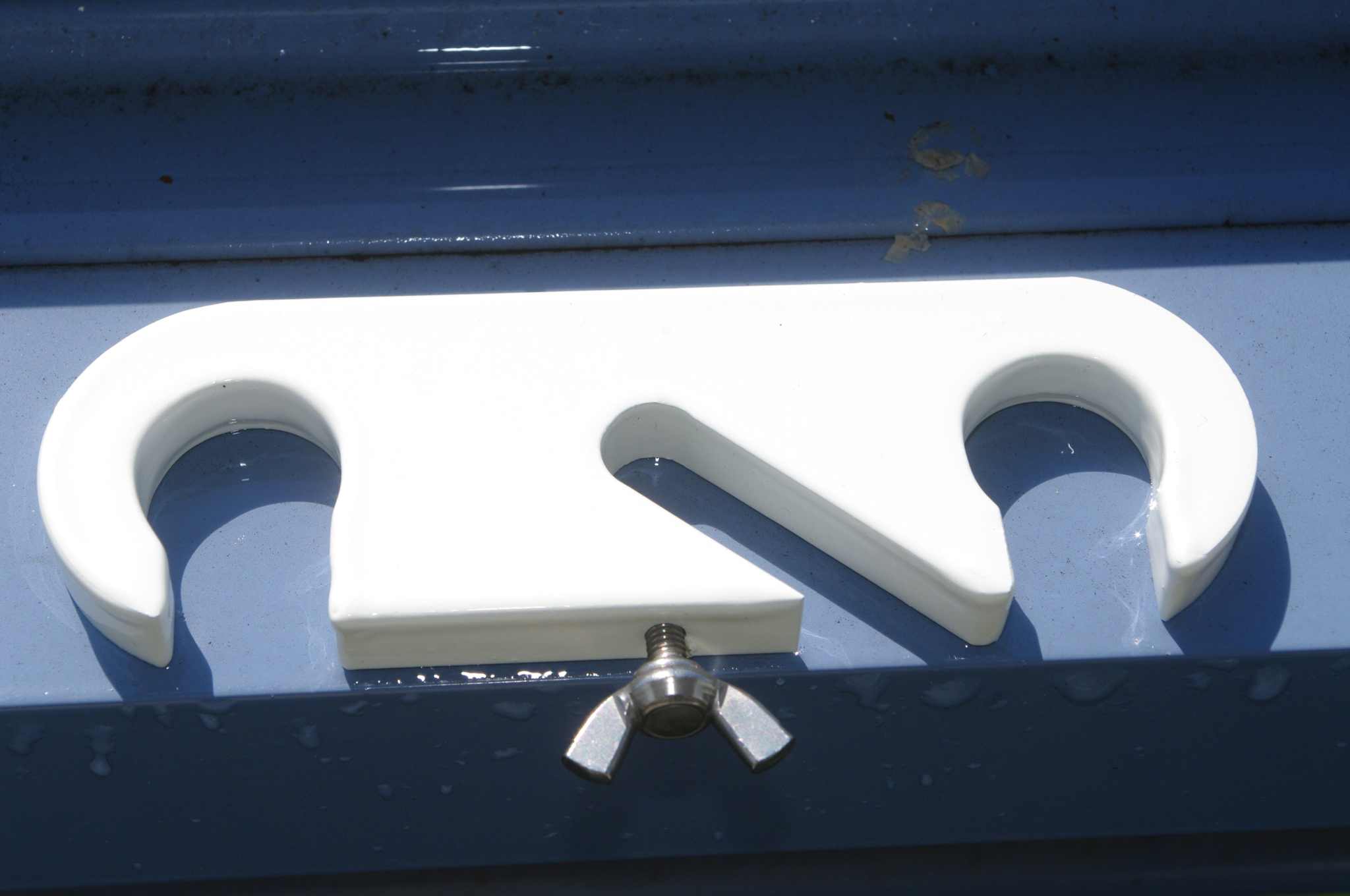 Oberer Thermometerhalter, pulverbeschichtet, geeignet für Stationsthermometer.