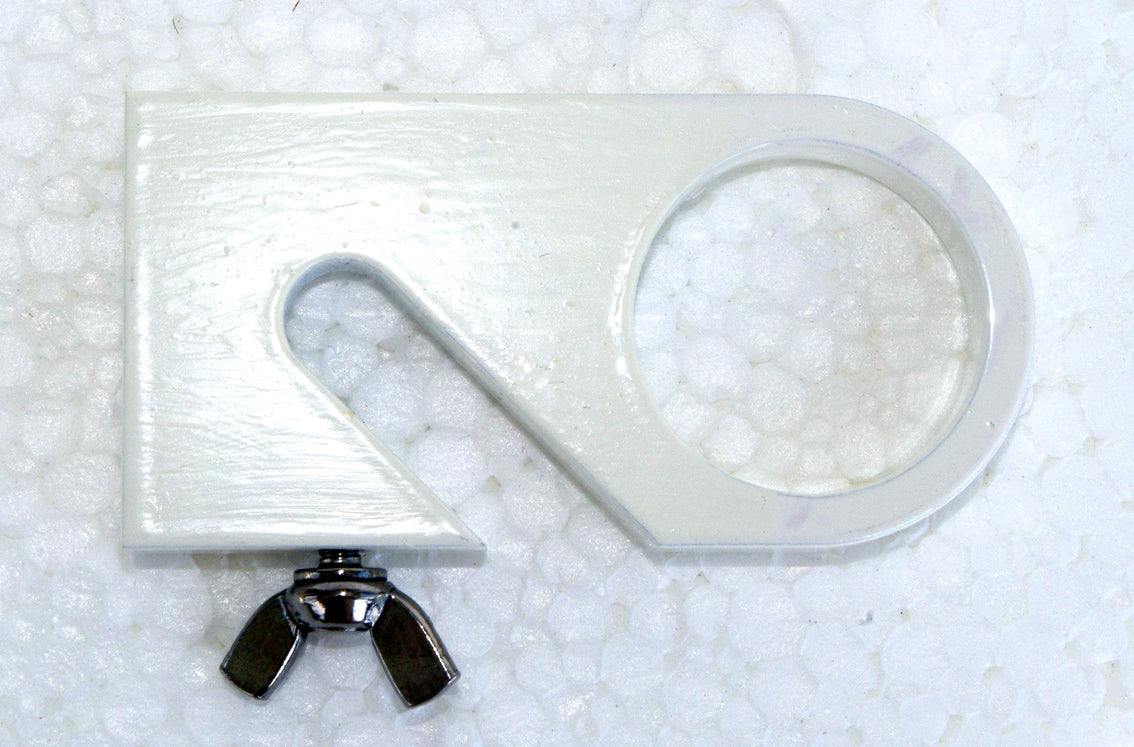 Pulverbeschichteter Wassergefässhalter aus Kunststoff für Psychrometer.