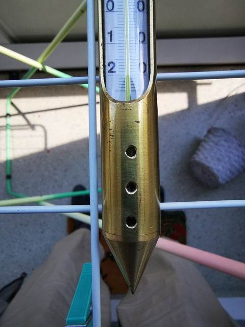Gärtnereithermometer- Teilung
