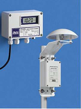 Elektronischer Luftdrucksensor mit externer Messstelle zur präzisen Druckmessung.