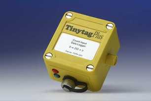 Einkanaldatenlogger Zähler with IP68 housing, RS232 output, and data logging capabilities.