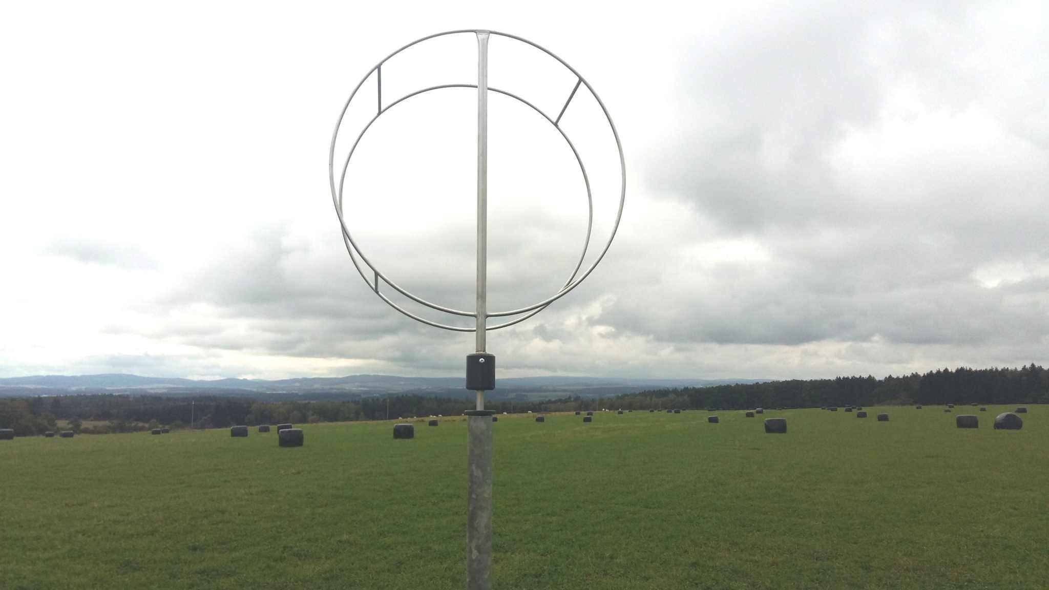 Windsackkorb nach FAA/ICAO Norm, Edelstahl, 40 cm Durchmesser, witterungsbeständig, zur Installation auf Mastrohr.