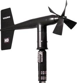 Heavy Duty Wind Monitor-HD-Alpine Model 05108-45 with ice-resistant coating and ceramic bearings.