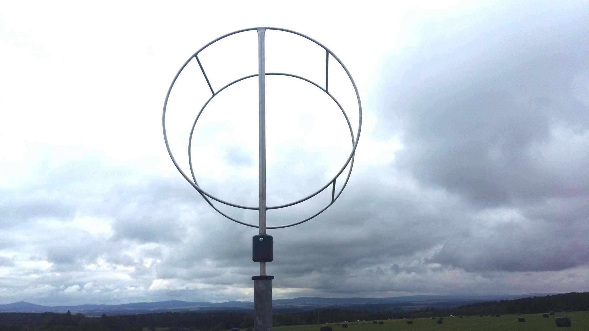 Korb für Windsack aus Edelstahl, 100 cm Durchmesser, FAA/ICAO Norm, geeignet für Mastrohrinstallation.