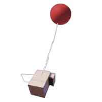 Meteorologists releasing a pilotballon to measure cloud base height and track upper wind speed and direction