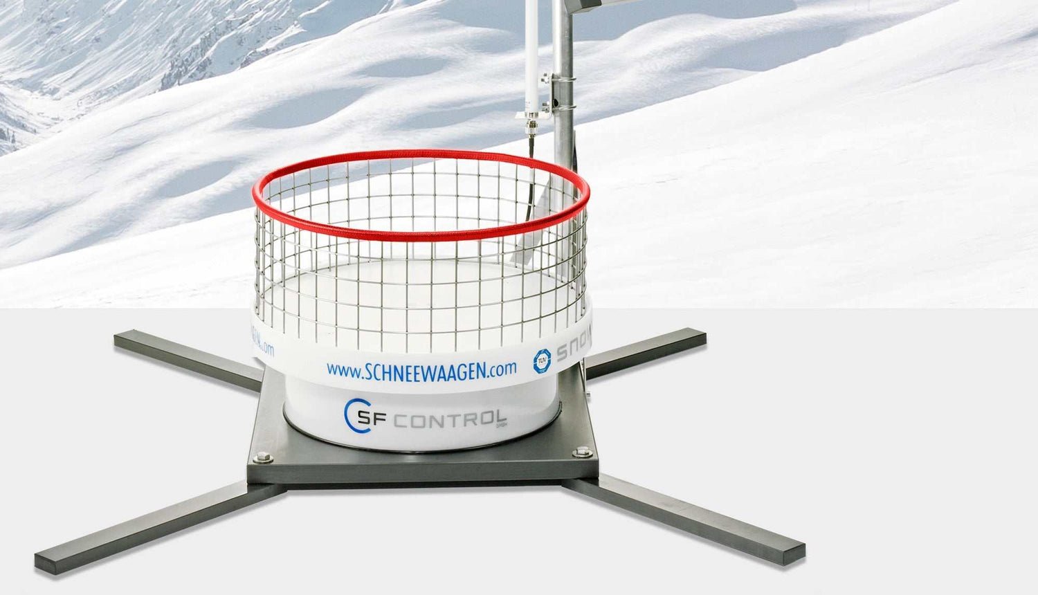 Schneedichtemesser zur exakten Messung von Schneehöhen mit Ultraschallsensoren