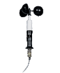 Gill 3-Cup Anemometer Model 12102 for horizontal wind measurement with durable plastic cups and aluminum housing.