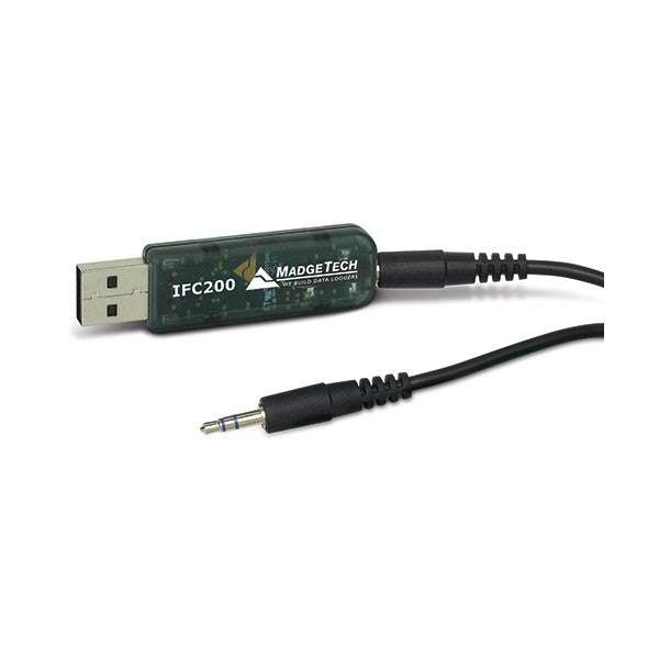 USB Anschlusskabel DCM 200 mit LED-Anzeigen und Plug-and-Play-Funktion für Datenlogger.