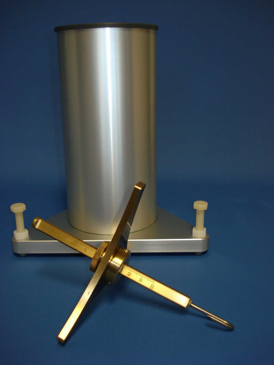 Messmikrometer zur Bestimmung der Wasserverdunstungshöhe, 175 mm hoch, 0,4 kg.