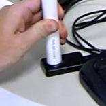 TMD USB-Adapter connected to a data logger for data transfer via computer.
