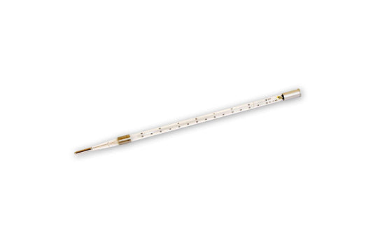 Assmann-Psychrometer-Thermometer with precision glass and mercury-free design for humidity measurement.