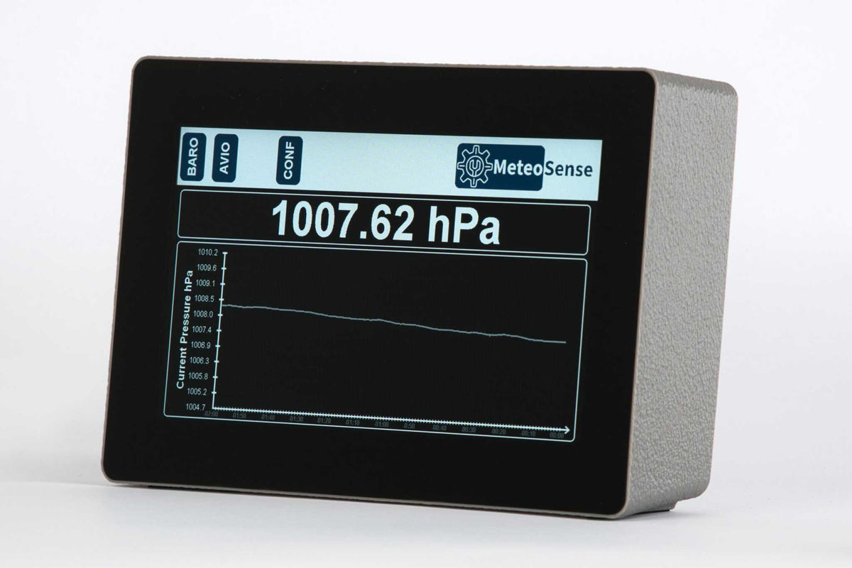 Digitaler Barograph HIM800D mit LCD Touchdisplay, Messbereich: 400 bis 1200 hPa@±0.015 hPa