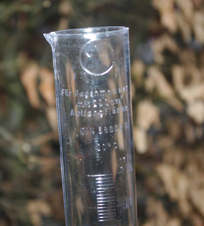 	Ersatzmessglas für den Hellmann-Niederschlagsmesser aus transparentem Kunststoff, Messbereich 0-10 mm, geeignet für 200 cm² und 500 cm².