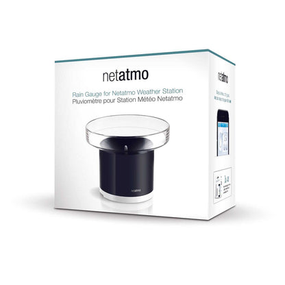 Netatmo Regenmesser Zusatzmodul für Wetterstation in Verpackung.