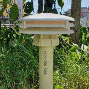 Bodenfeuchtedatenlogger TMS-4 Long im Freien installiert.