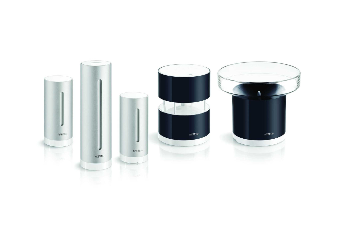 Netatmo Regenmesser, wetterfest, Zusatzmodul für Netatmo Wetterstation, misst Niederschlagsmenge, kompatibel mit iOS und Android.