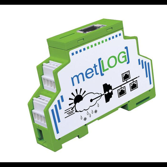 Kompakter Datenlogger met[LOG] mit Ethernet-Schnittstelle und Autokonfiguration für LAMBRECHT Sensoren.